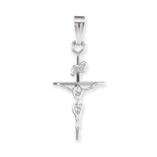 Klassischer Kruzifix-Anhänger aus 14-karätigem Gelbgold