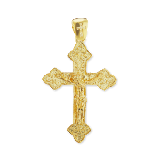 Kleeblatt-Kreuzanhänger aus Sterlingsilber