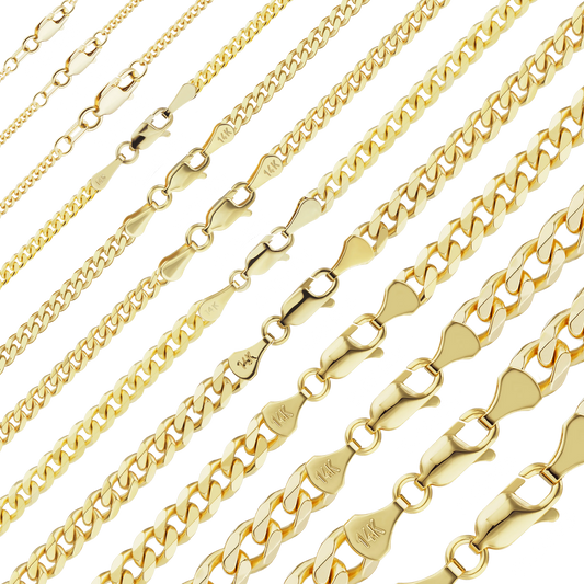 Klassisches Panzerarmband aus 14-karätigem Gelbgold