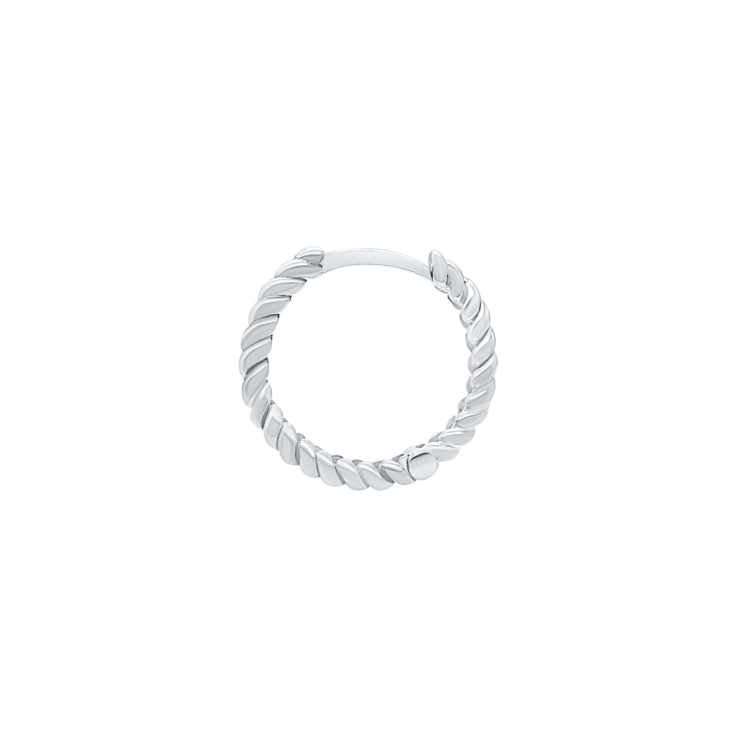 Creolen mit Seildesign aus 14-karätigem Gold