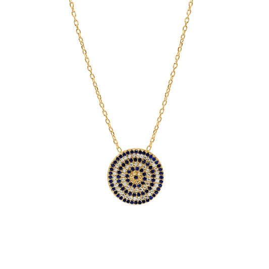 Halskette mit dem bösen Blick aus Sterlingsilber