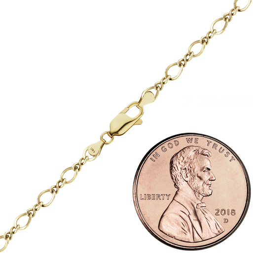 Figure Eight Necklace 14K Yellow Gold