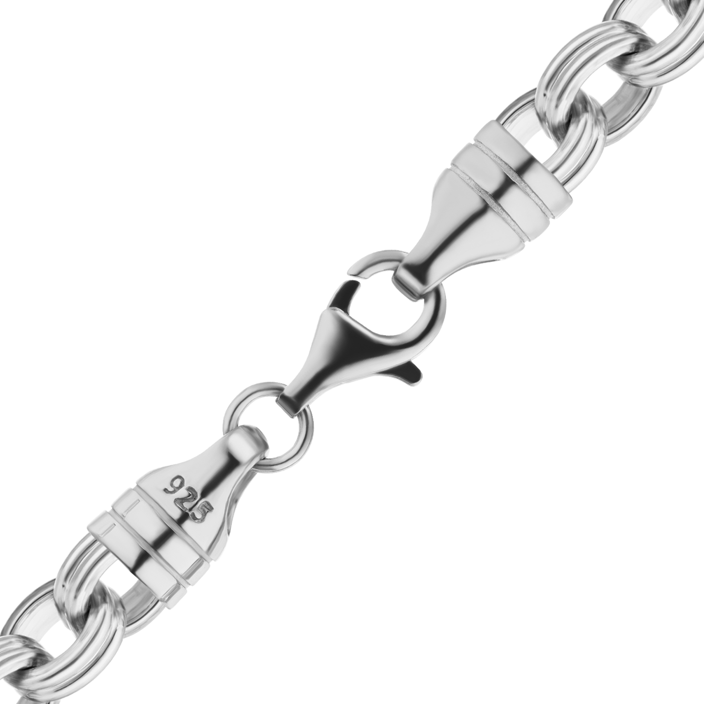 Doppelter Kabel-Fußkettchen aus Sterlingsilber