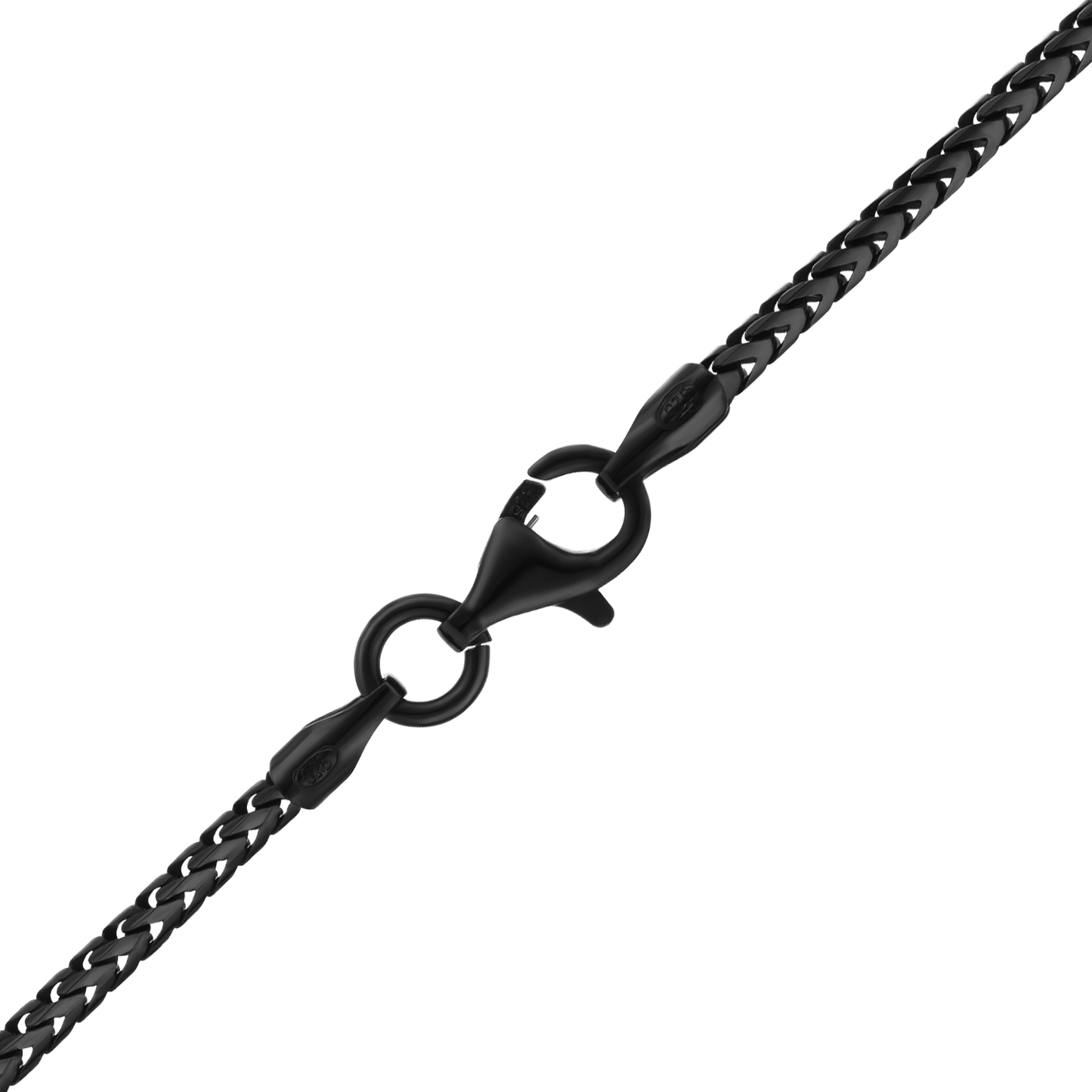 Franco Necklace in Sterling Silver - Black Ruthenium