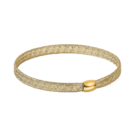 Stretch-Armreif aus 14-karätigem Gelbgold – 5 mm
