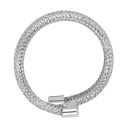 Netzring aus 14-karätigem Weißgold