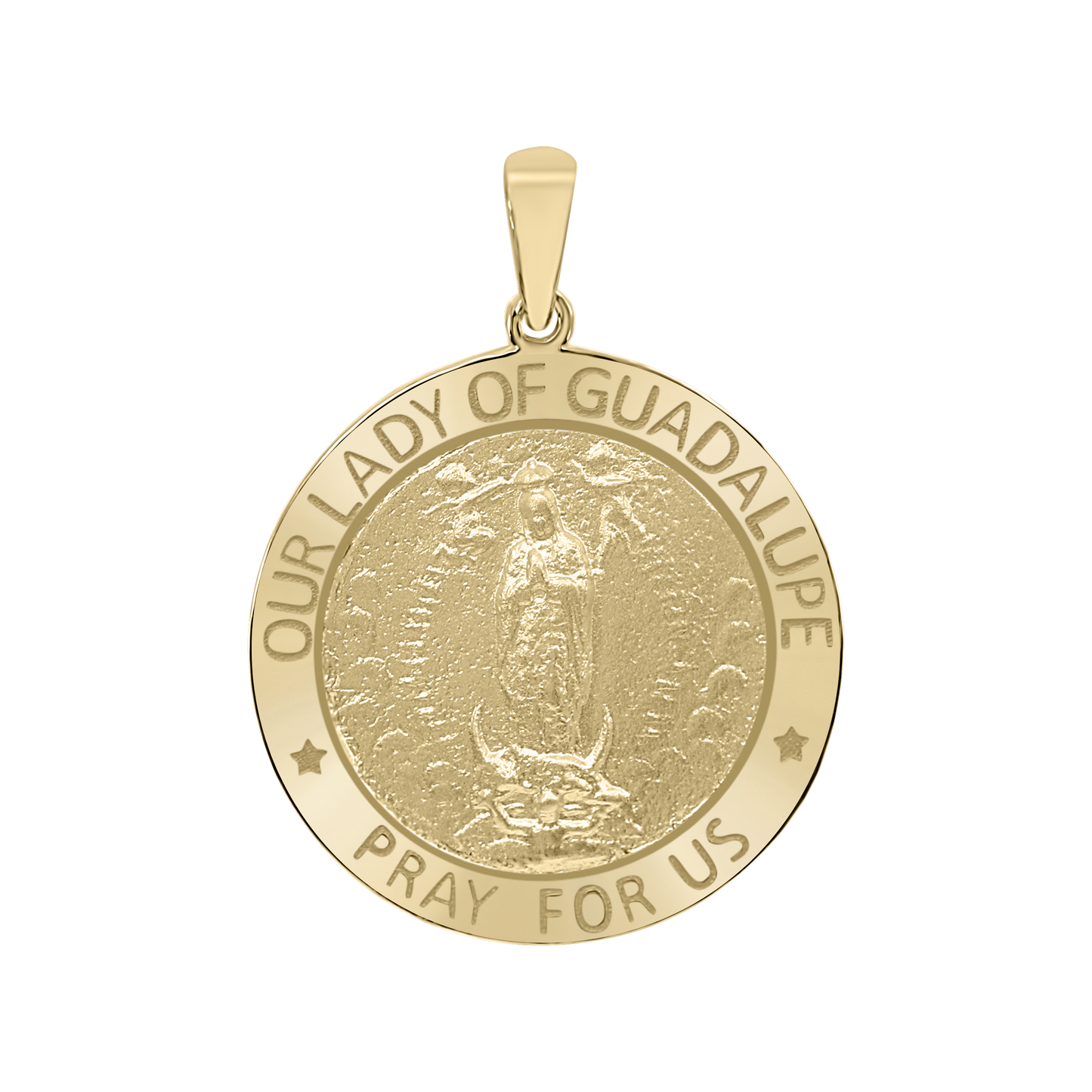 Medaillon Unserer Lieben Frau von Guadalupe aus 14 Karat Gelbgold – Nuestra Señora de Guadalupe