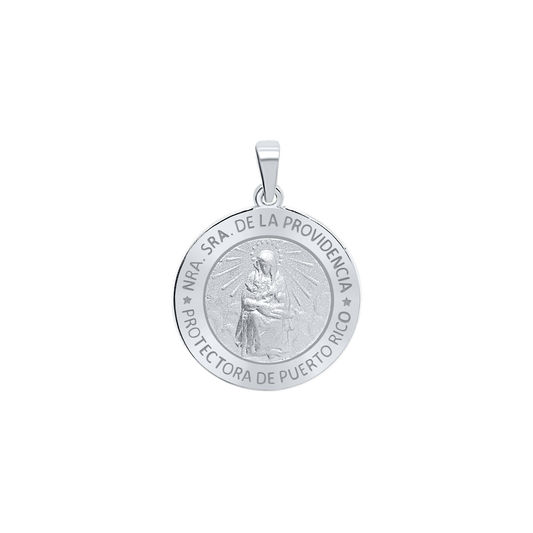 Medaillon Unserer Lieben Frau von der Göttlichen Vorsehung aus Sterlingsilber – Nuestra Señora de la Providencia