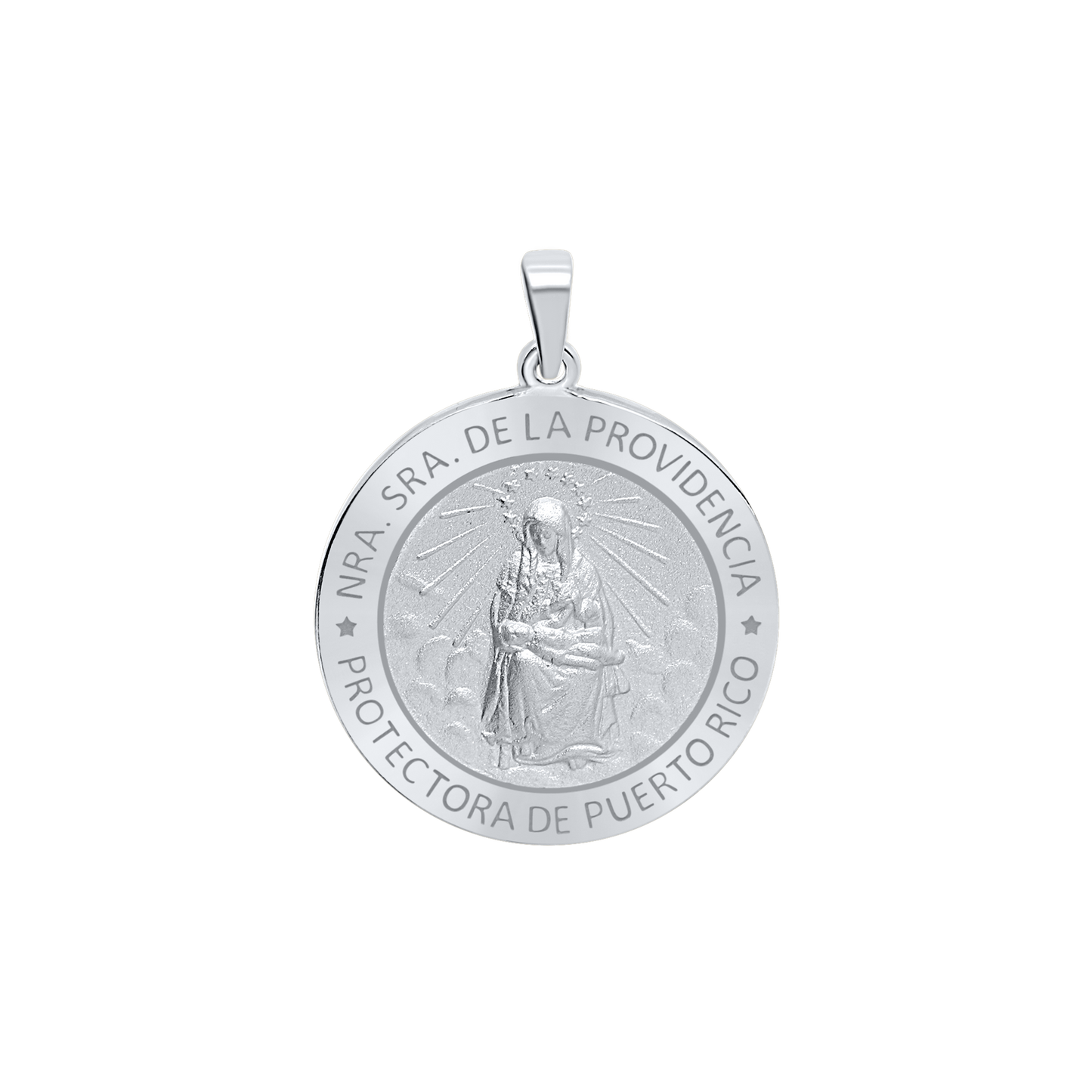 Medaillon Unserer Lieben Frau von der Göttlichen Vorsehung aus Sterlingsilber – Nuestra Señora de la Providencia