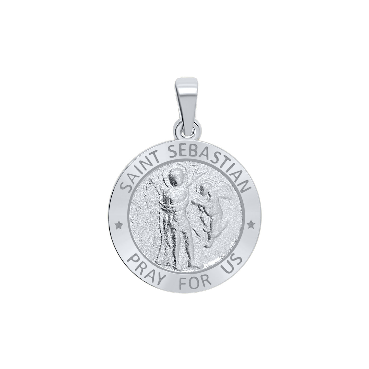 Saint Sebastian Medallion in Sterling Silver - San Sebastián