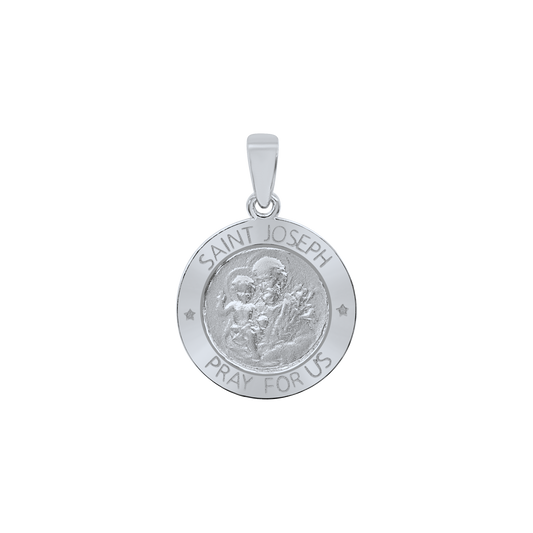 Saint Joseph Medallion in Sterling Silver - San José