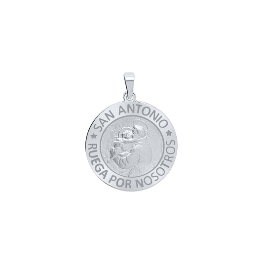 Medaille des Heiligen Antonius aus Sterlingsilber – San Antonio