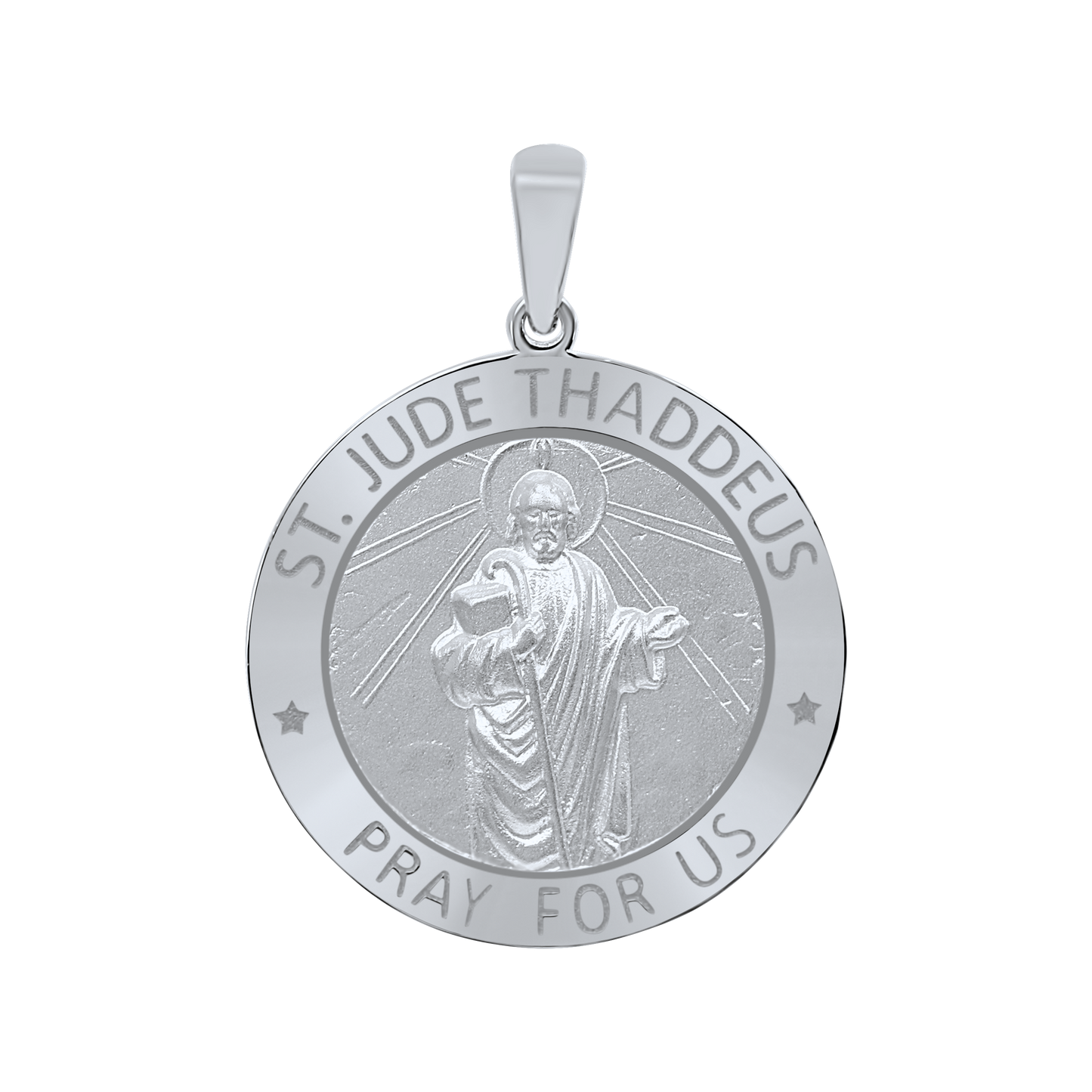 Medaillon des Heiligen Judas Thaddäus aus Sterlingsilber - San Judas Tadeo