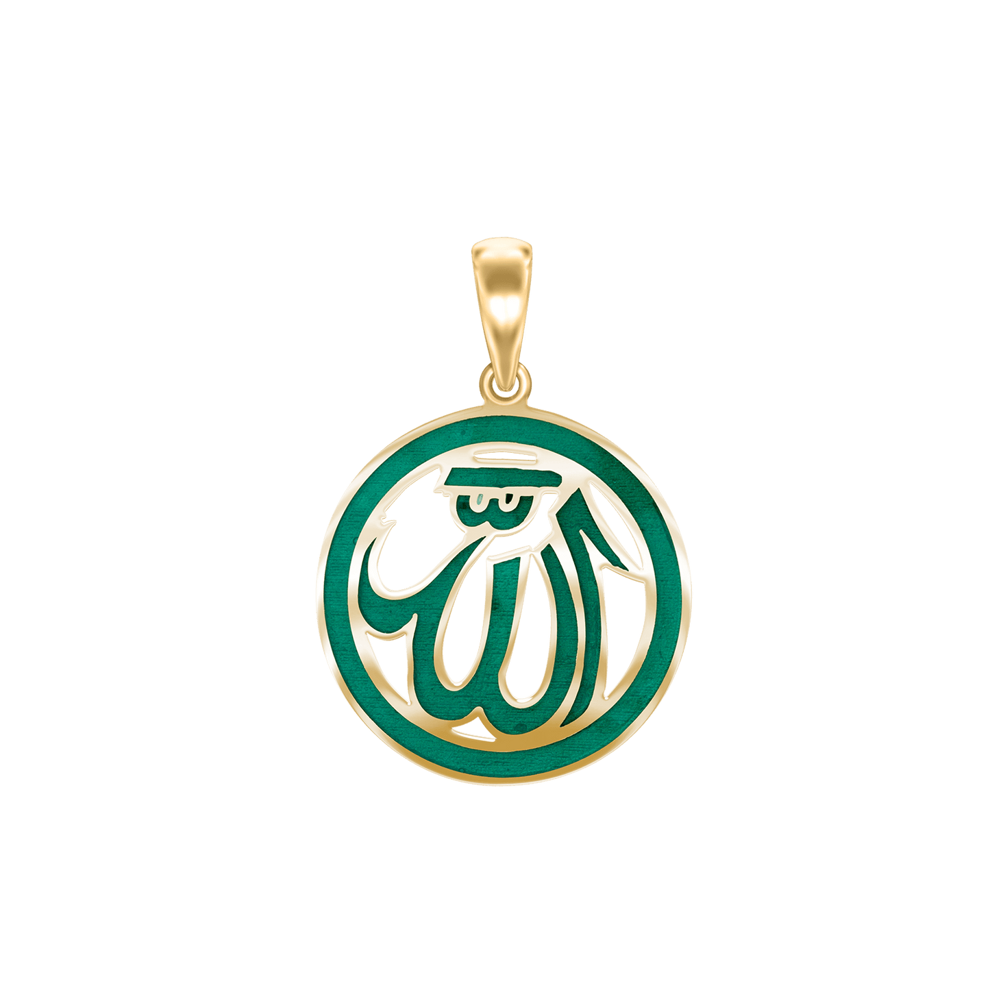 Allah-Anhänger aus 14-karätigem Gelbgold