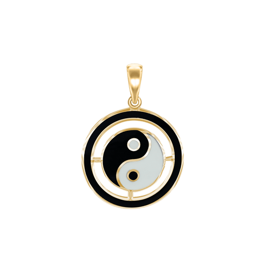 Yin-Yang-Symbol aus Sterlingsilber