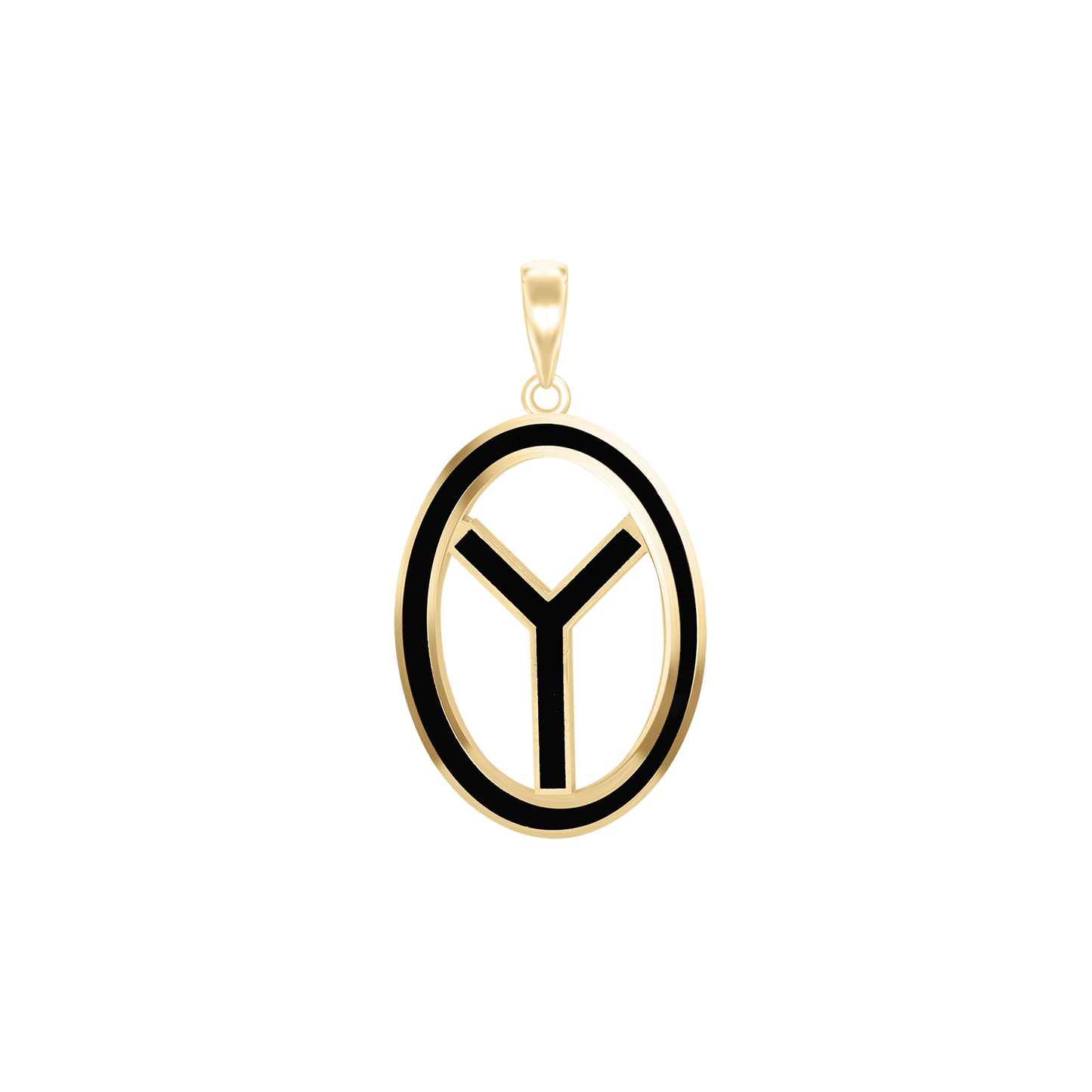 Diebeskreuz-Medaillons mit schwarzer Emaille aus Sterlingsilber