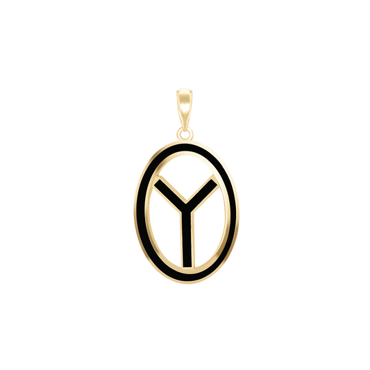 Thieves Cross Medallions with Black Enamel in Sterling Silver