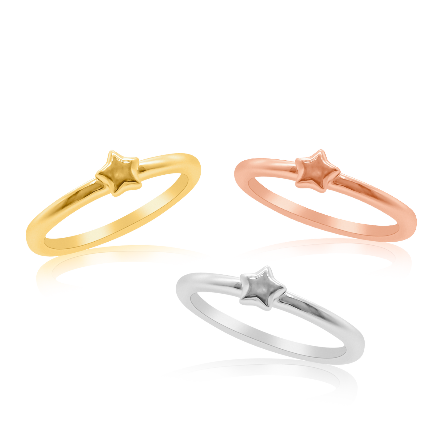 Star Ring in 14K Gold