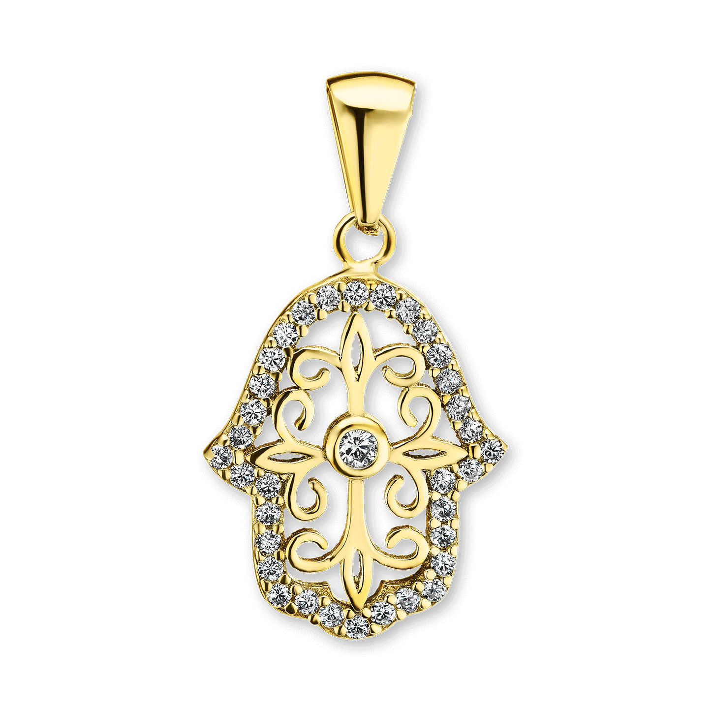 Hamsa Pendant in Sterling Silver