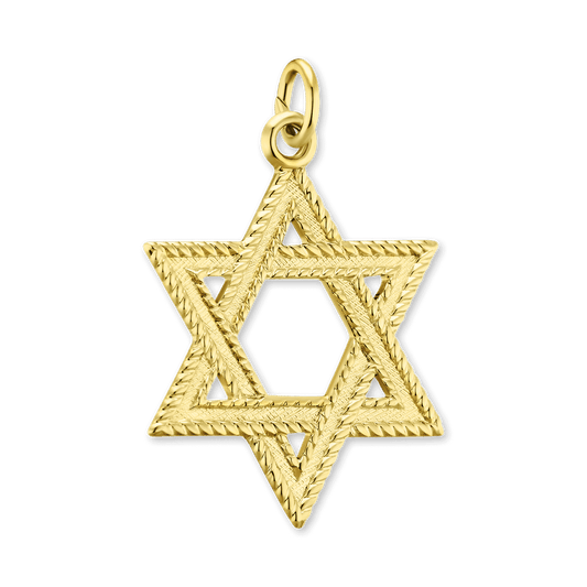 Davidstern-Anhänger aus Sterlingsilber