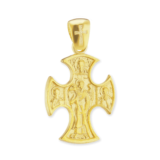Byzantinisches Kreuz-Anhänger aus Sterlingsilber