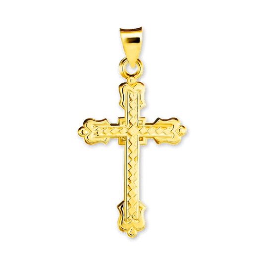 Eleganter Kreuzanhänger aus Sterlingsilber