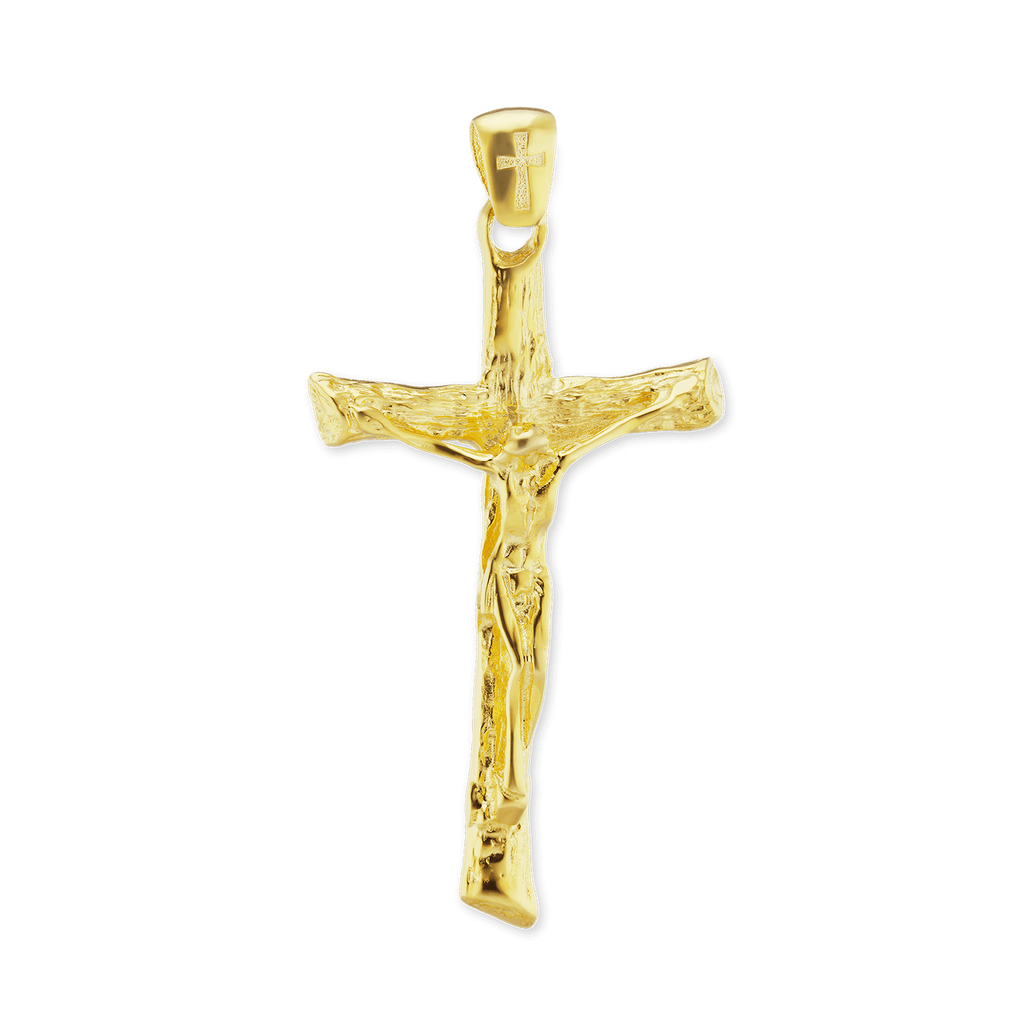 Freiform-Kreuzanhänger aus Sterlingsilber