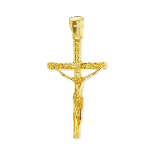 Freiform-Kreuzanhänger aus Sterlingsilber