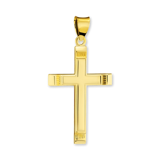 Klassischer Kreuzanhänger aus Sterlingsilber