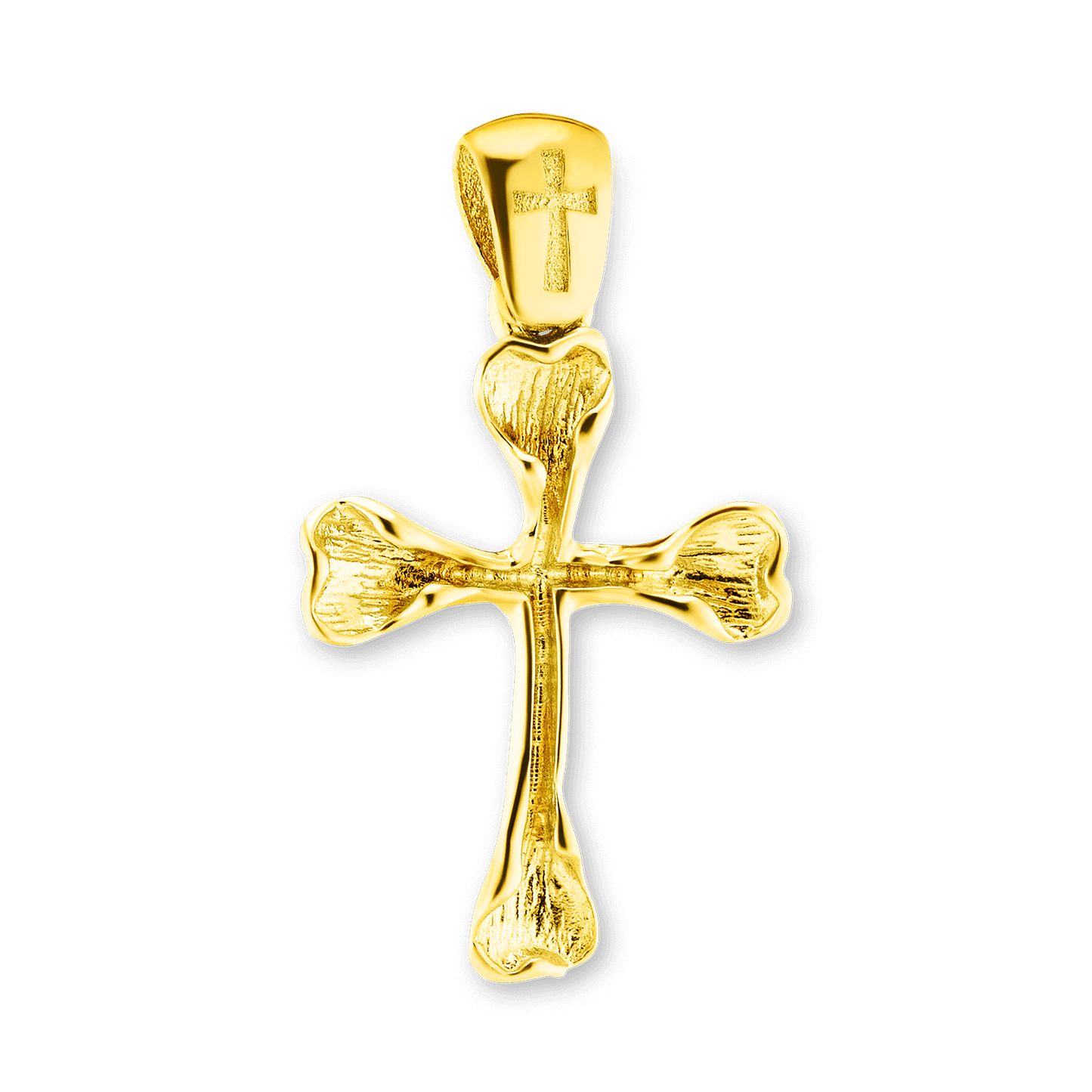 Bone Cross Pendant in Sterling Silver