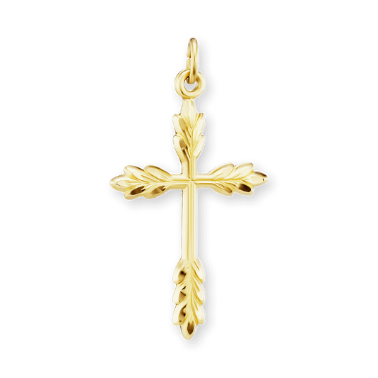 Weizenkreuz-Anhänger aus Sterlingsilber