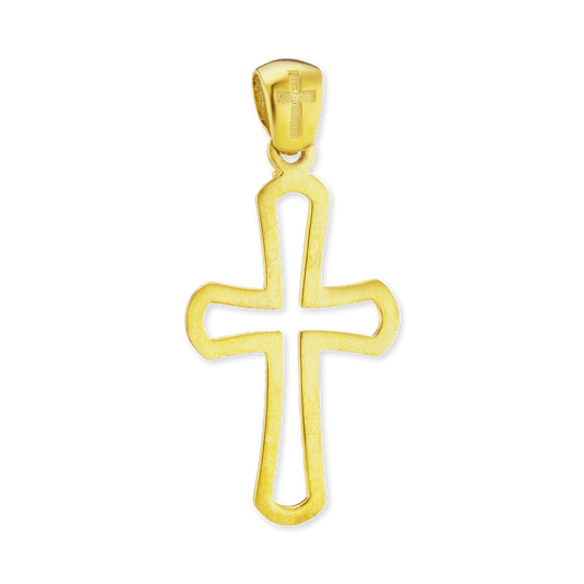 Durchbrochener Kreuzanhänger aus Sterlingsilber