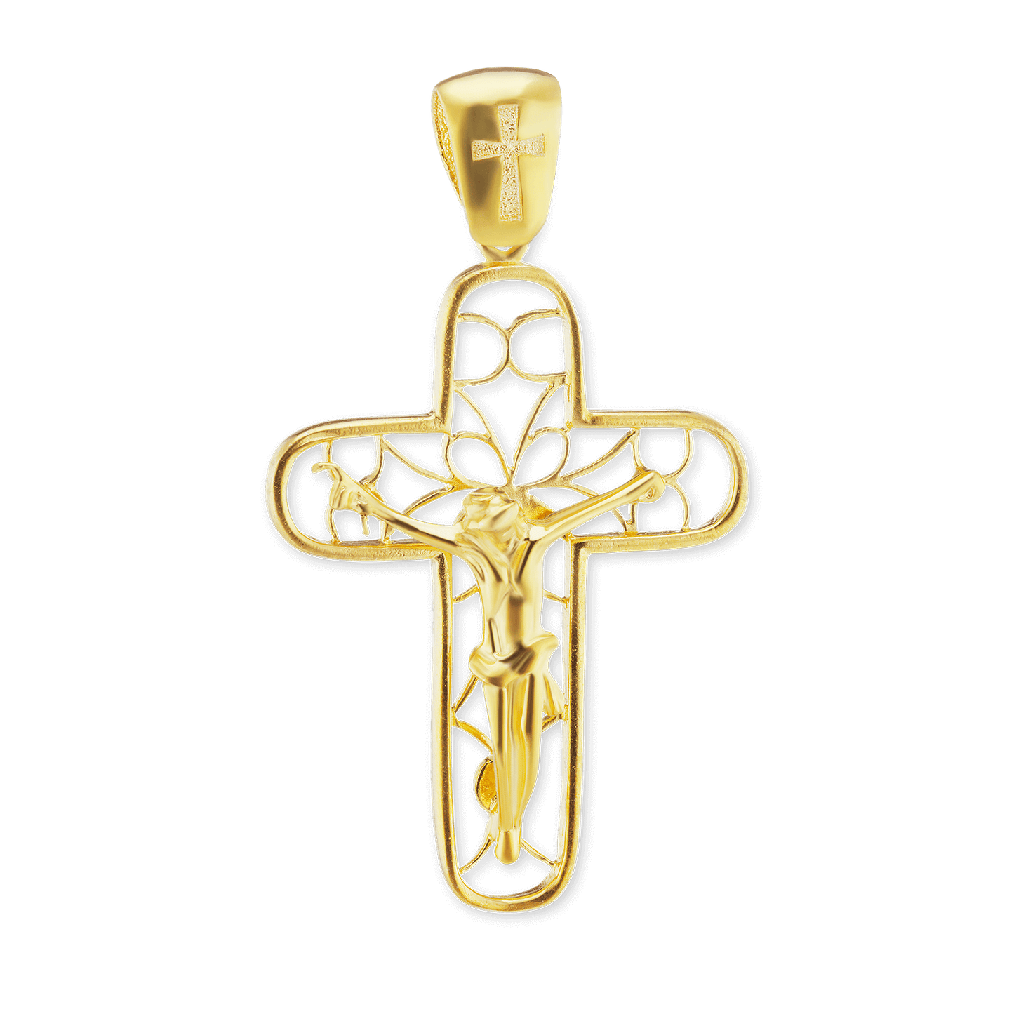 Filigraner Kruzifix-Anhänger aus Sterlingsilber