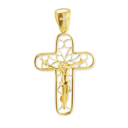 Filigraner Kruzifix-Anhänger aus Sterlingsilber