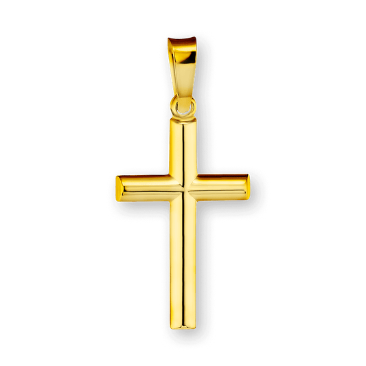 Röhrenförmiger Kreuzanhänger aus Sterlingsilber