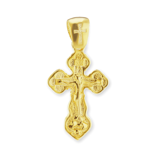 Kleeblatt-Kreuzanhänger aus Sterlingsilber