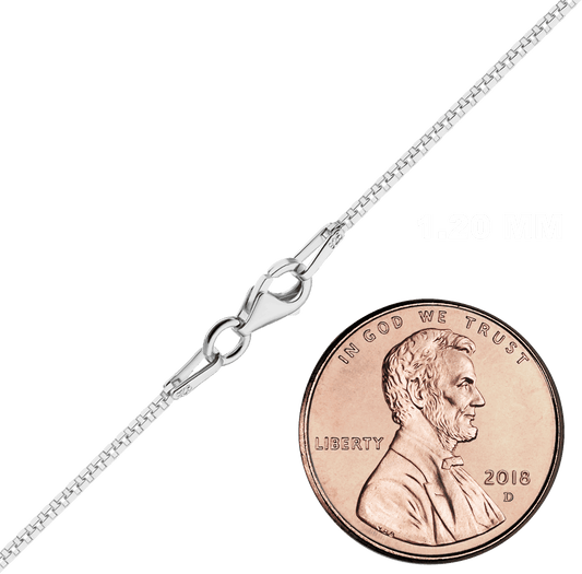 Venezianische Schachtelkette aus Sterlingsilber