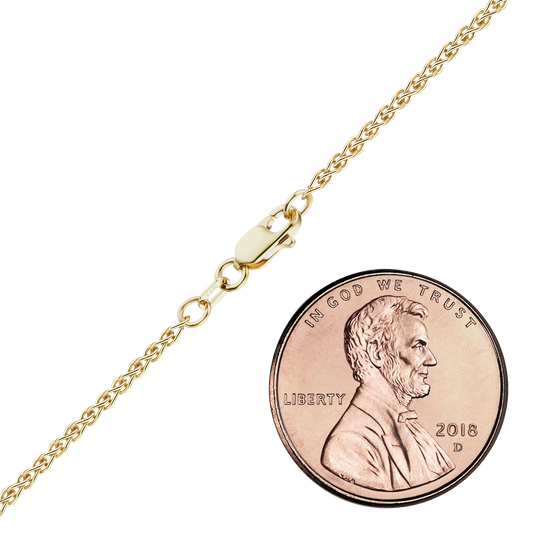 Wheat Necklace 14K Yellow Gold