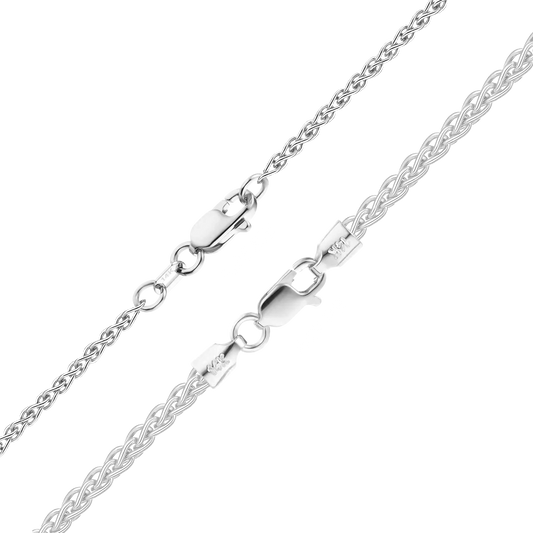 Weizenarmband aus 14-karätigem Weißgold