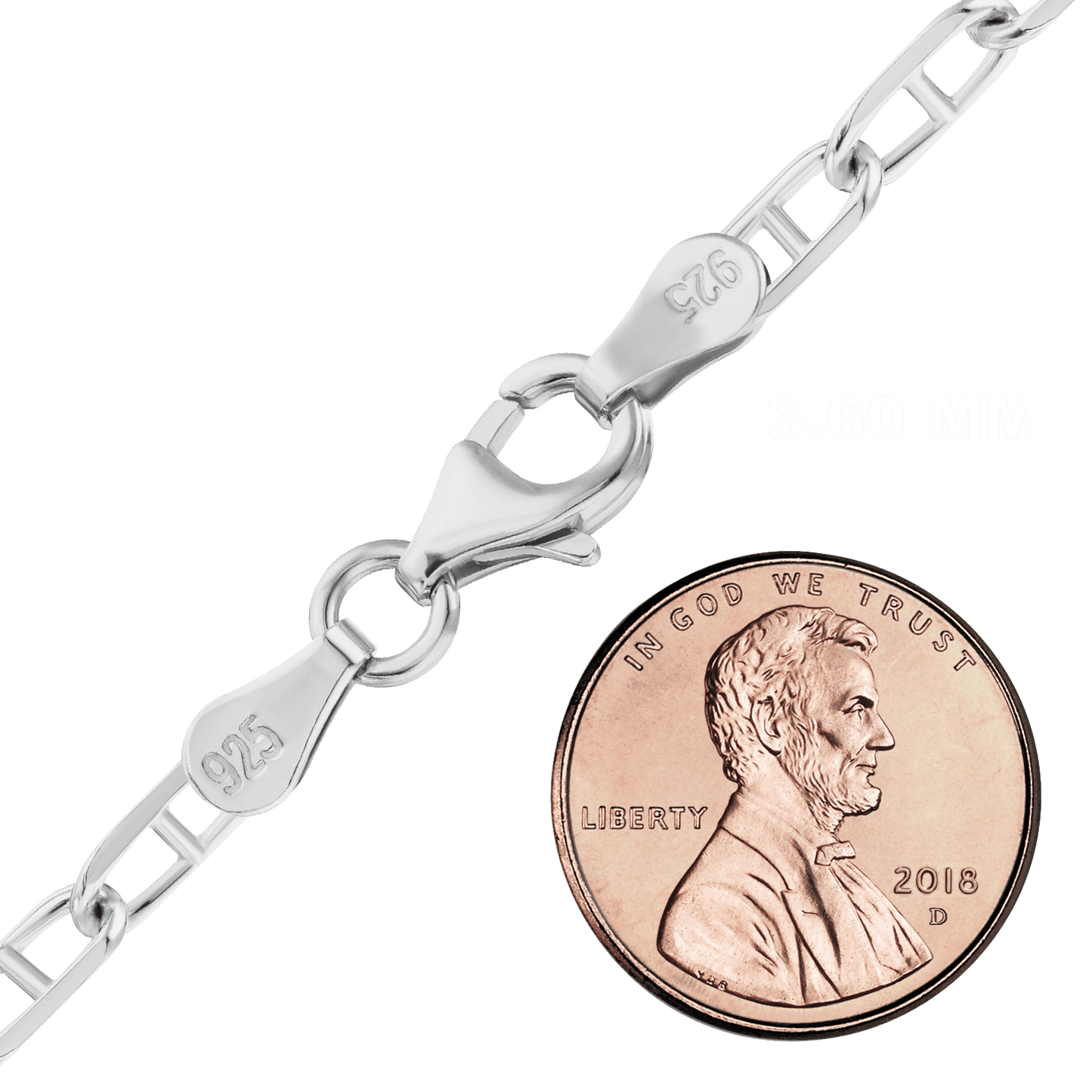 Anchor Anklet in Sterling Silver