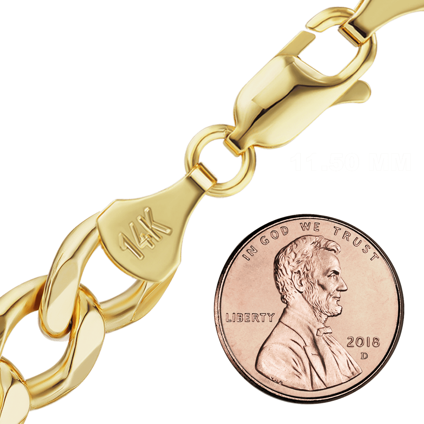 Klassisches Figaro-Armband aus 14-karätigem Gelbgold