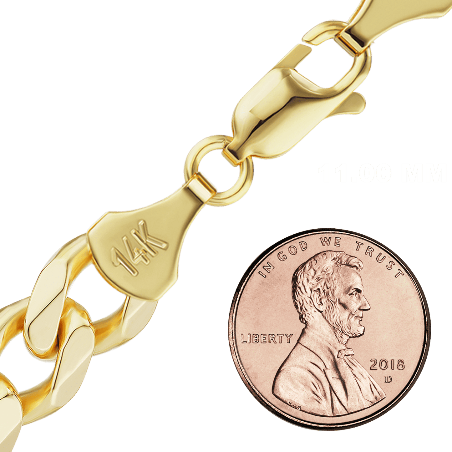 Classic Curb Anklet in 14K Yellow Gold