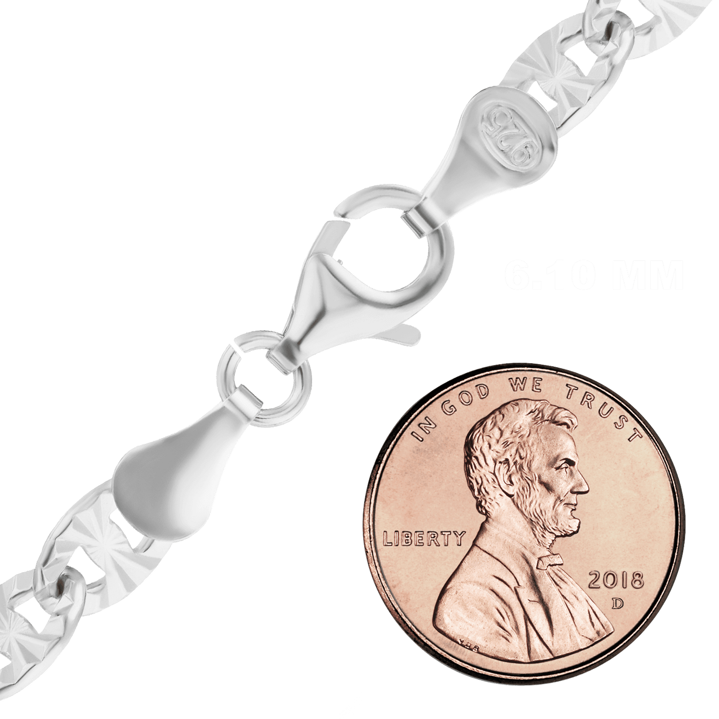 Mariner Cable Halskette aus Sterlingsilber