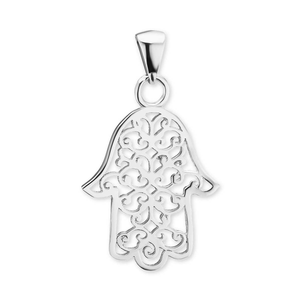 Hamsa-Filigrananhänger aus 14-karätigem Gelbgold