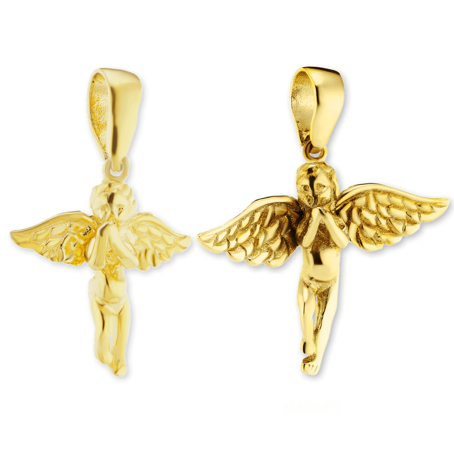 Sterling Silver Angel Pendant in Sterling Silver Finished