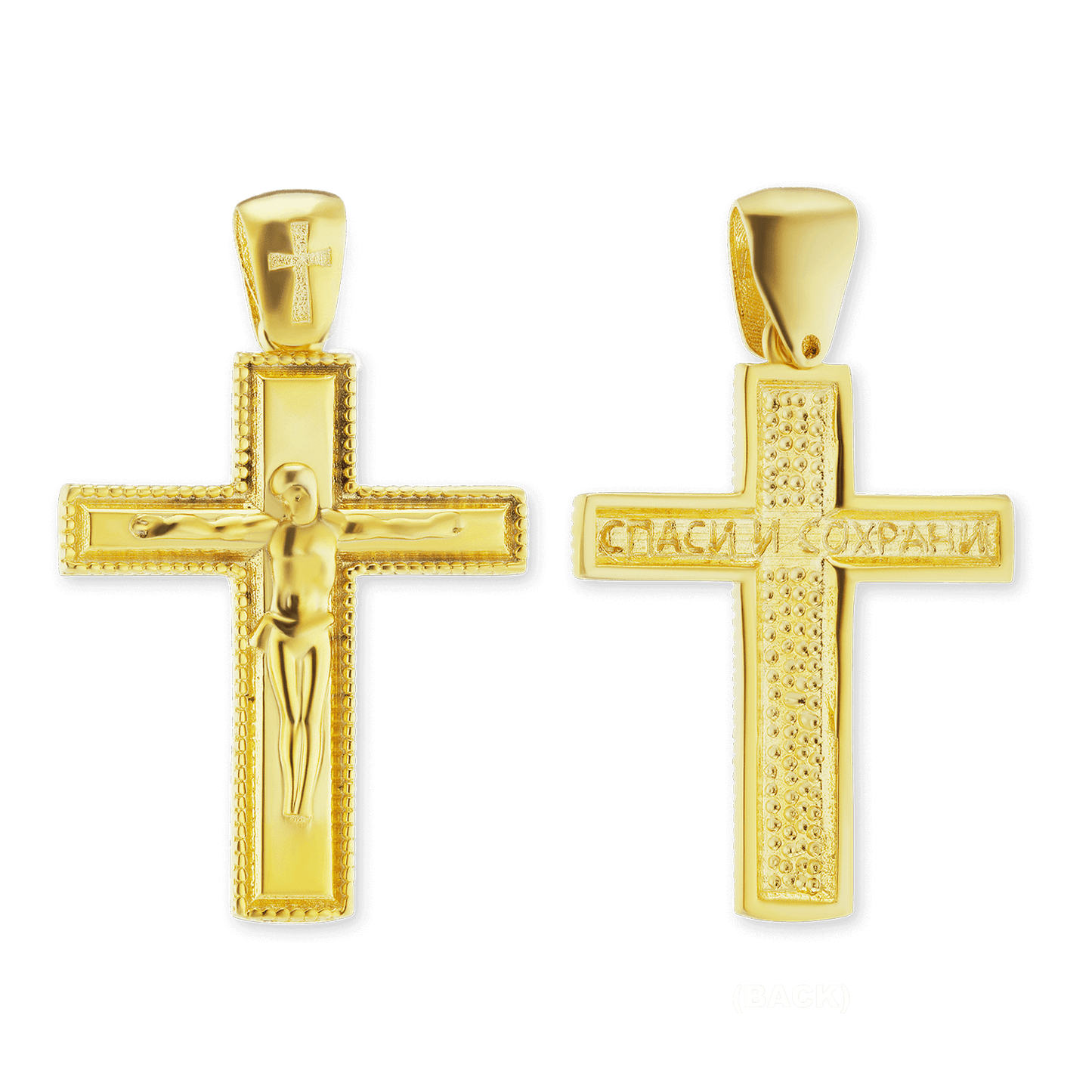 Klassischer Kruzifix-Anhänger aus Sterlingsilber