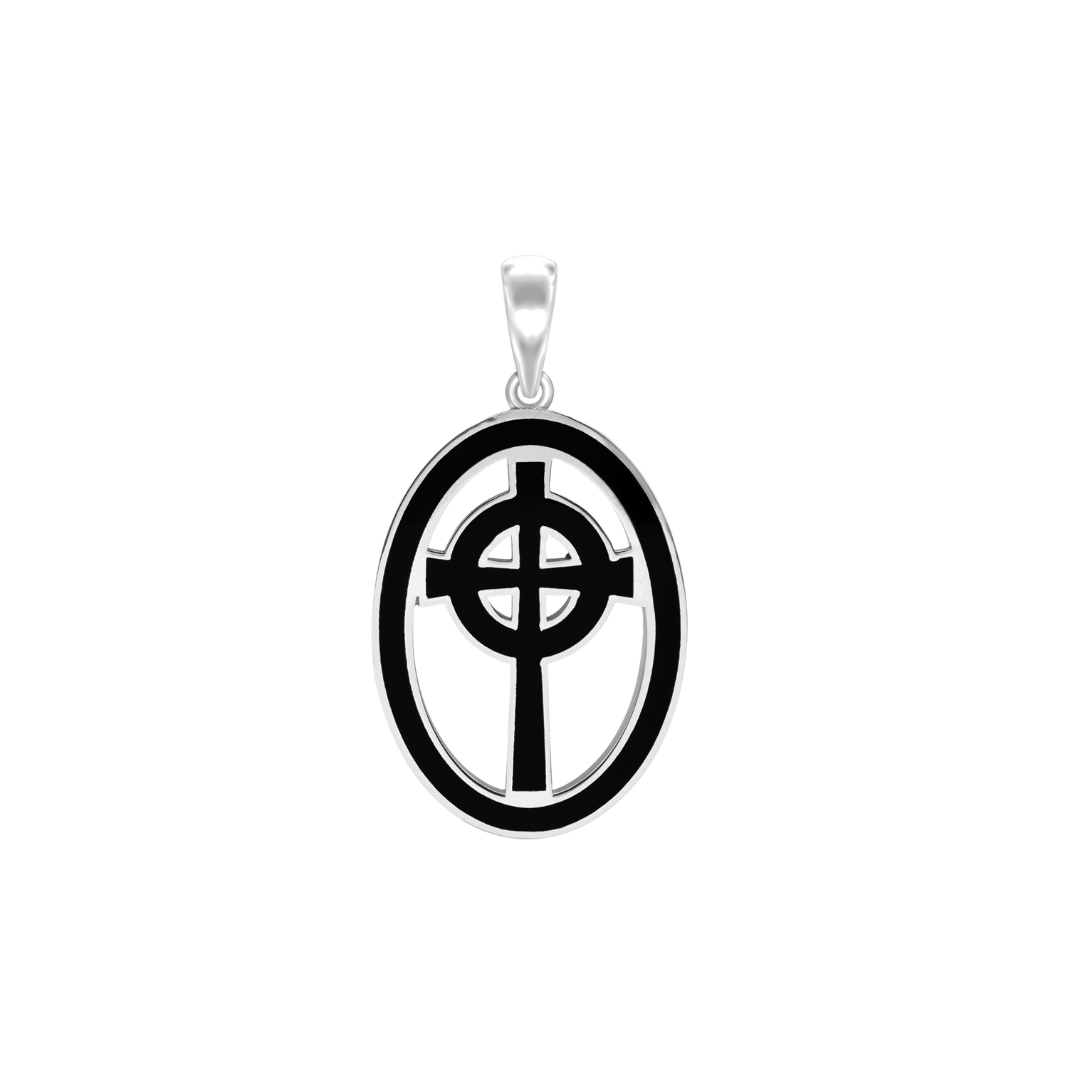 Sterling Silver Enamel Medallion Pendants