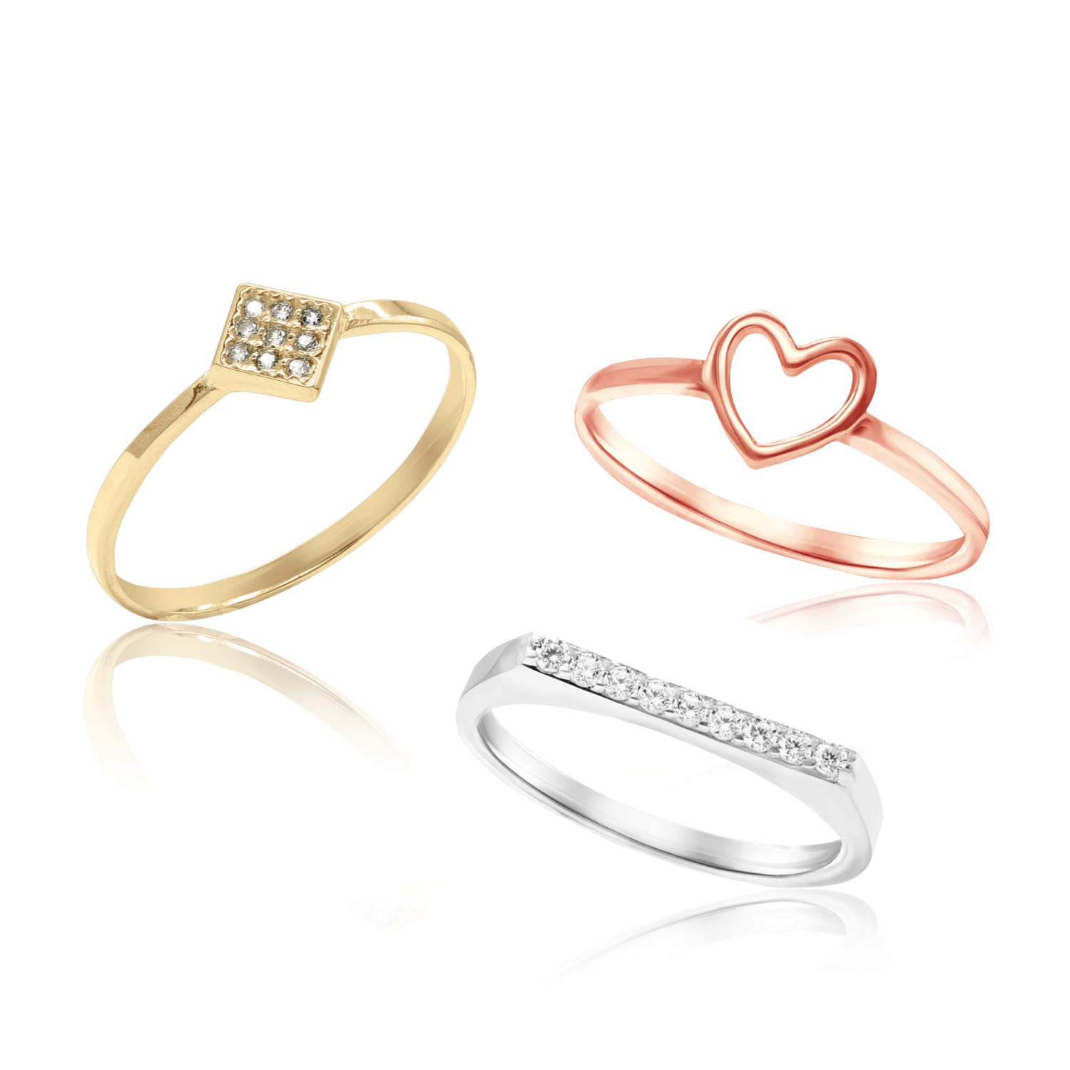 Gold Stackable/Art Rings