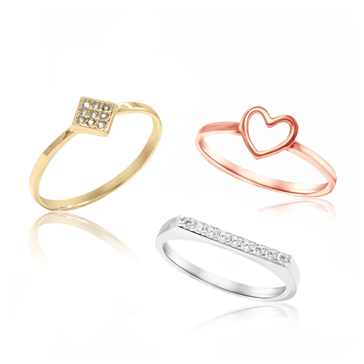 Gold Stackable/Art Rings