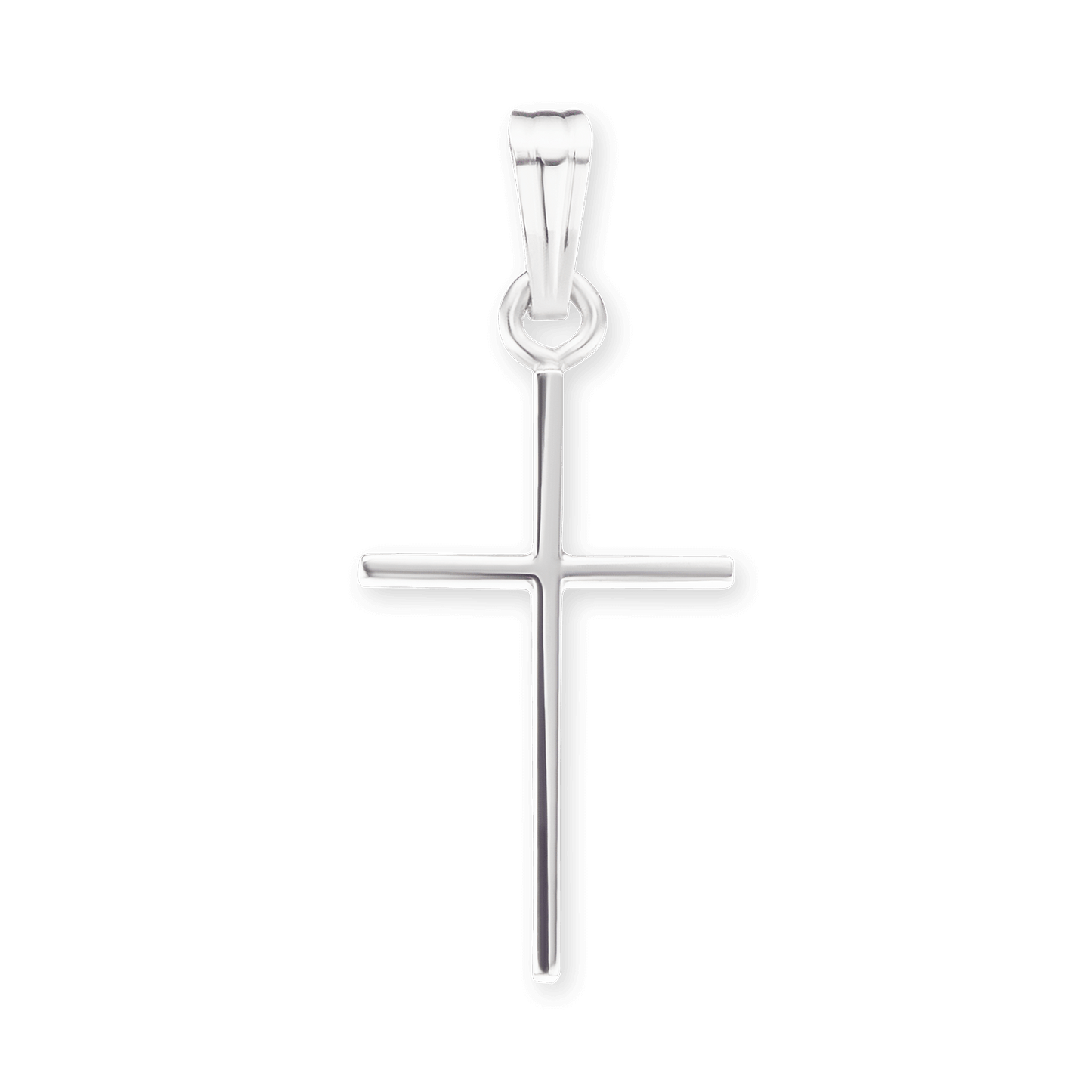 Zarter, klassischer Kreuzanhänger aus 14-karätigem Gelbgold – Feiner christlicher Schmuck